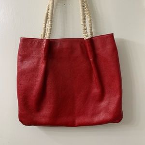 Capaccioli Red leather purse